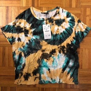 Zara TRF Printed Tie Dye Tee